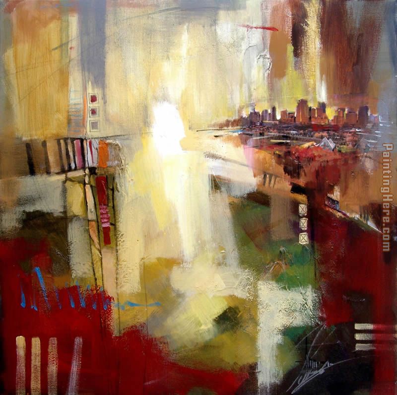 Sounds of City 1 painting - Anna Razumovskaya Sounds of City 1 art painting
